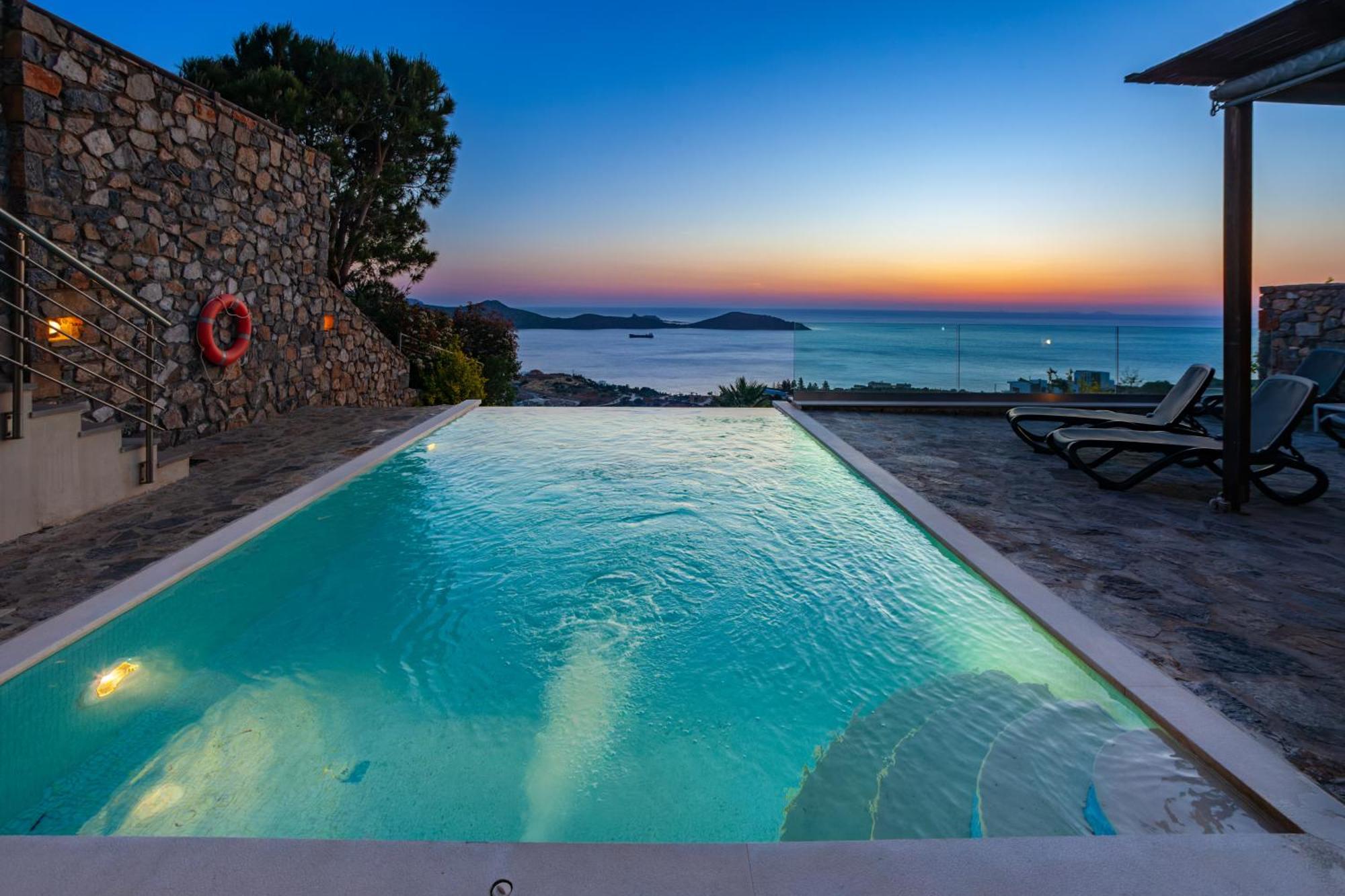 Elounda Sunrise Villa Bagian luar foto